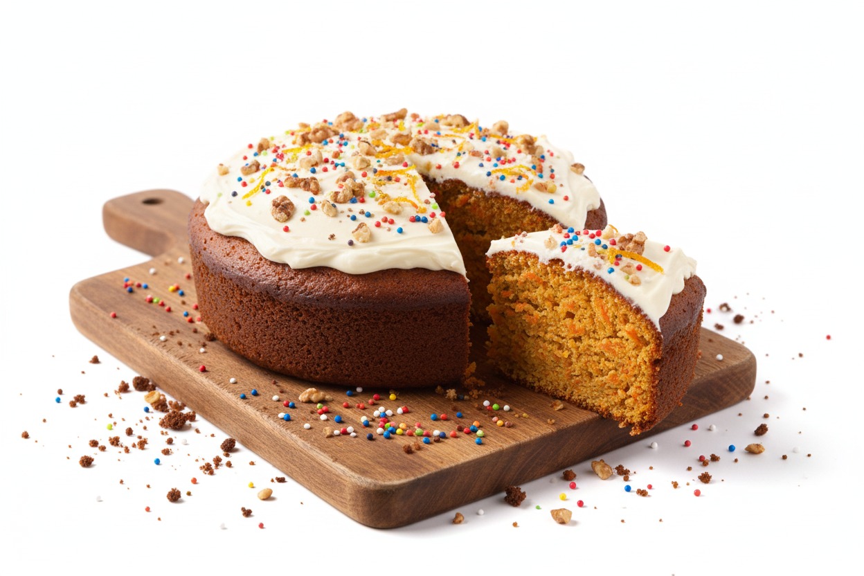 Bolo de chocolate com confeitos